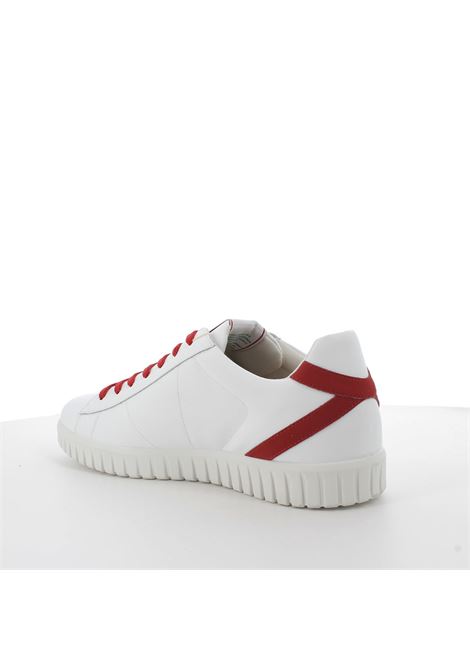 Sneakers biancorosso in pelle riciclata con sottopiede in sughero IGI&CO | Scarpa | 1634311BCO/ROSSO