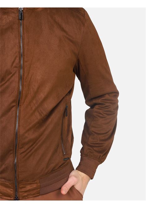 Bomber Uomo Tabacco in Dainetto Traforato MARK-UP | Giubbino | MK694008TABACCO