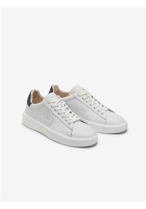 Sneaker BUCK01/LEA in Pelle Bianca con suola Ultraleggera BLAUER | Scarpa | BUCK01/LEAWHI