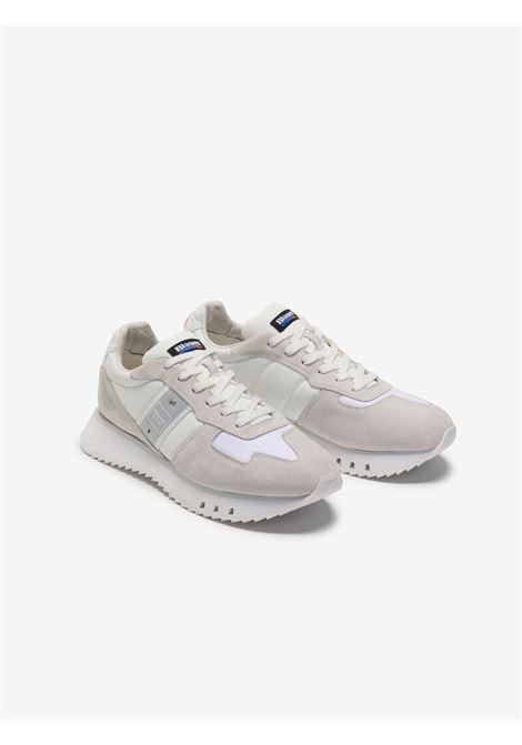 Sneaker TOKYO01/MES bianca con Dettagli Ispirati al Giappone BLAUER | Scarpa | TOKYO01/MESWHI