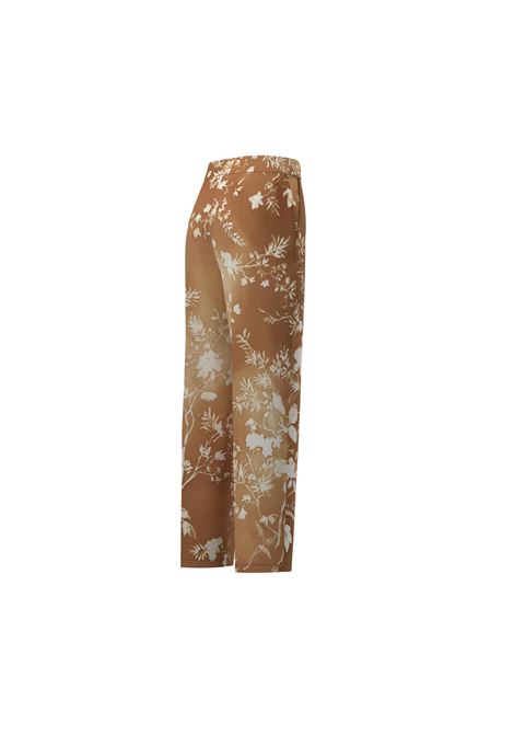 Pantalone Guida Tabacco in Twill Stampato con Nastro in Vita EMME DI MARELLA | Pantalone | GUIDA004