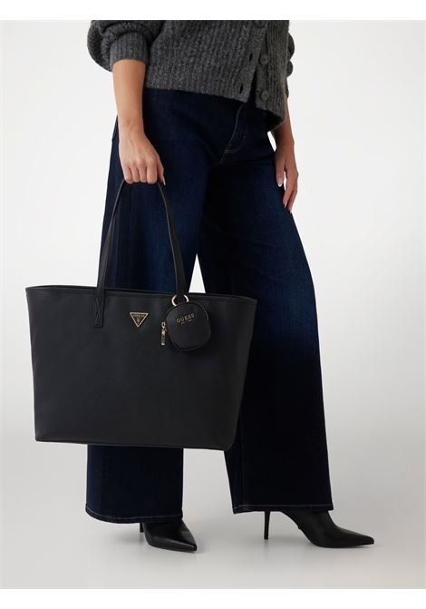 Shopper Guess Power Play Nera con Pochette Abbinata GUESS | Borsa | HWBG9006240BLA