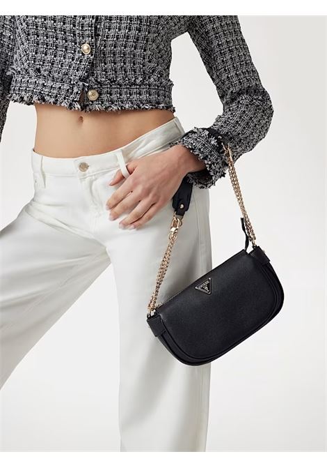 Mini tracolla Guess Fedora Nera in Similpelle con Catena GUESS | Borsa | HWBG9519170BLA