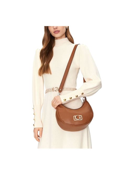 Borsa a Tracolla Guess Hobo Circe Cognac in Similpelle GUESS | Borsa | HWBG9642010COG