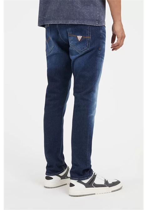 Jeans Skinny Miami Blu a Lavaggio Medio GUESS | Jeans | M2YAN1D4Q412CRD
