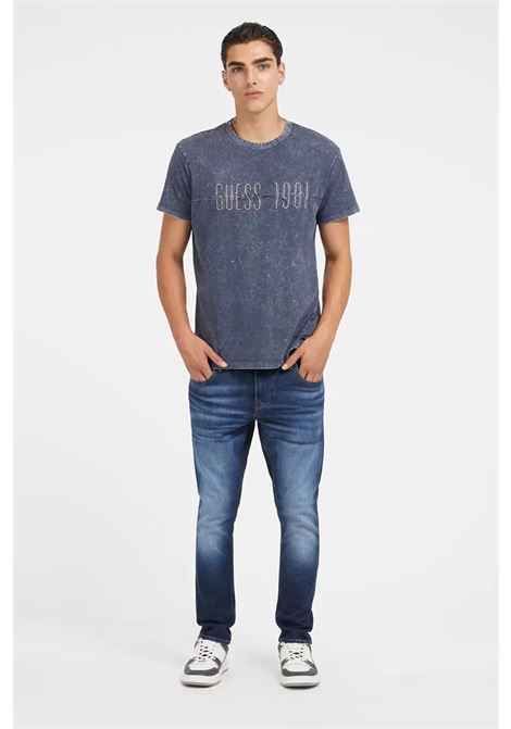 Jeans Skinny Miami Blu a Lavaggio Medio GUESS | Jeans | M2YAN1D4Q412CRD