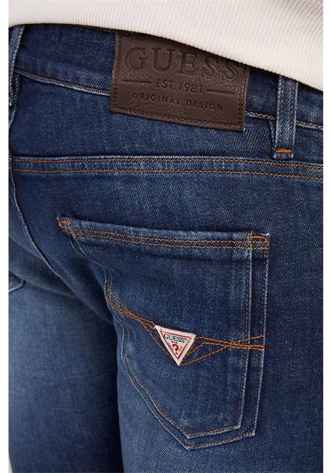 Jeans Skinny Miami Blu a Lavaggio Medio GUESS | Jeans | M2YAN1D4Q412CRD