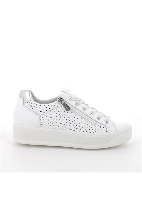 Ｏigurt Felpa zippata collo alto • Bianco