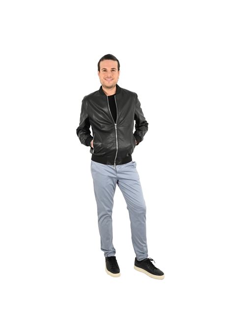 Giacca nera in pelle sintetica con zip frontale Markup MARK-UP | Giubbino | MK14005NERO