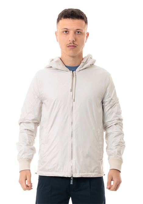 Giubbino con cappuccio in tessuto nylon goffrato beige MARK-UP | Giubbino | MK894014GESSO