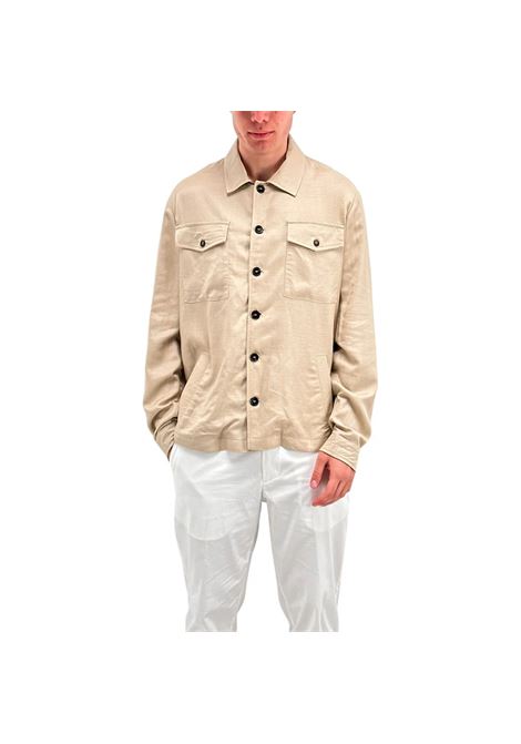 Overshirt Beige da uomo con colletto e tasche MARK-UP | Giacca | MK896185CORDA