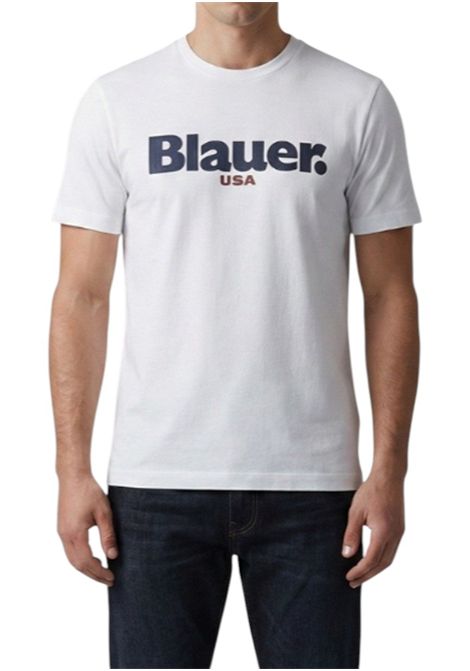 T-shirt Blauer uomo BLUH02299-007439102 Ernst Bianco BLAUER | T-shirt | BLUH02299-007439102