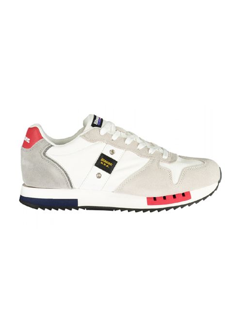 Sneakers Blauer uomo queens 01 QUEENS01MESWHIREDNVY bianco rosso blu BLAUER | Sneakers | QUEENS01MESWHIREDNVY