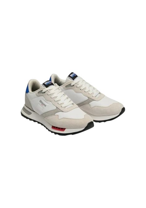 Sneakers Blauer uomo RYDER 01 NYSCREGRY Crema Grigio BLAUER | Sneakers | RYDER01NYSCREGRY