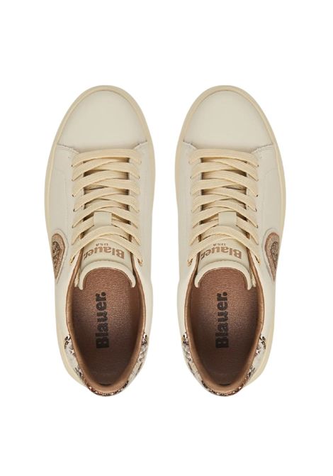 Sneakers Blauer donna venus 01 lem VENUS01LEMCREPLA cream platinum  BLAUER | Sneakers | VENUS01LEMCREPLA