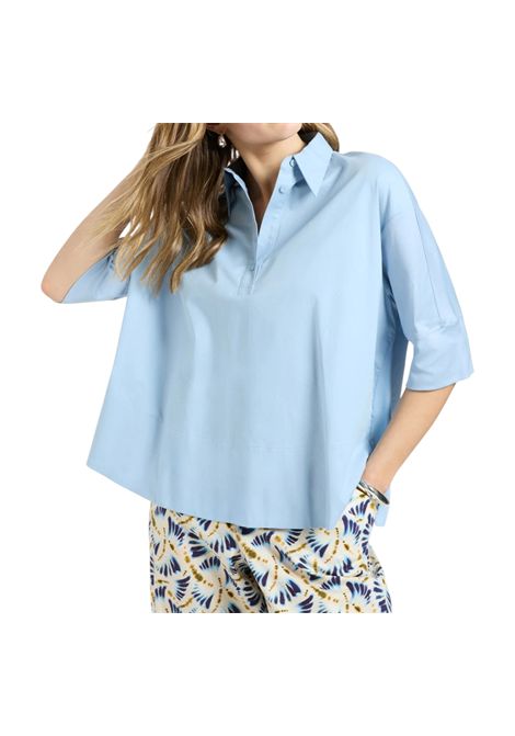 Blusa Elena Mirò donna 2009Z000058N 004 Azzurro ELENA MIRO | Blusa | 2009Z000058N004