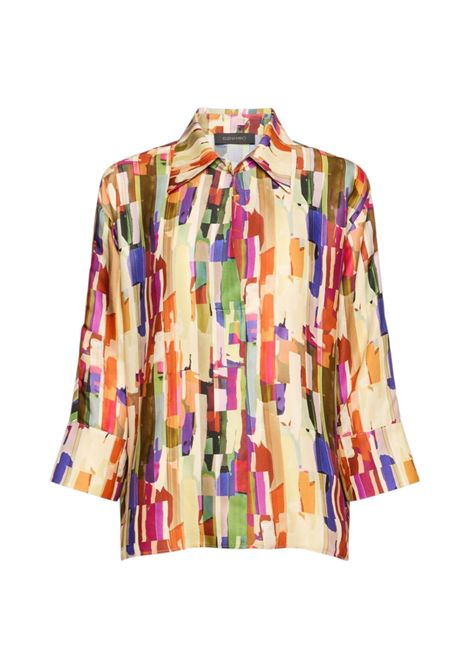 polo twill stampato donna ELENA MIRO | Camicia | 2043Z300048N001