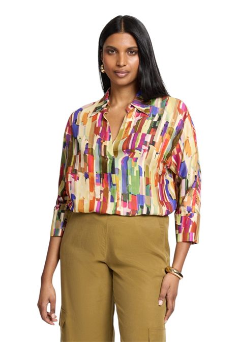 polo twill stampato donna ELENA MIRO | Camicia | 2043Z300048N001