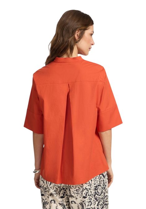 Camicia Elena Mirò donna 5011P000319N 027 Essential collo coreano Arancione ELENA MIRO | Camicia | 5011P000319N027