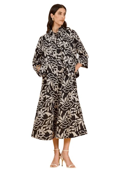 Giacca Elena Mirò donna 5012P000321N 001 Performance Ricamo Nero Bianco ELENA MIRO | Giacca | 5012P000321N001