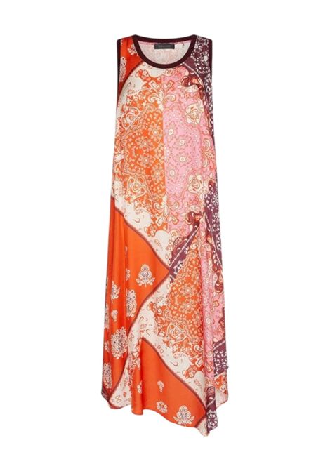 Abito Elena Mirò donna 7012P000325N 001 Performance Arancio Rosa Viola ELENA MIRO | Abito | 7012P000325N001