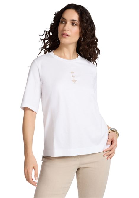 T-shirt Elena Mirò donna G079Z000598N 001 Online Selection Bianco ELENA MIRO | T-shirt | G079Z000598N001
