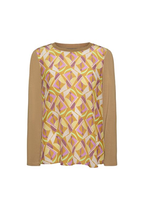 T-shirt ELENA MIRO donna G083Z000602N Biscotto ELENA MIRO | T-shirt | G083Z000602N012