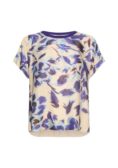 T-shirt Elena Mirò donna G084Z000603N 002 Online Selection Multicolor Burro ELENA MIRO | T-shirt | G084Z000603N002