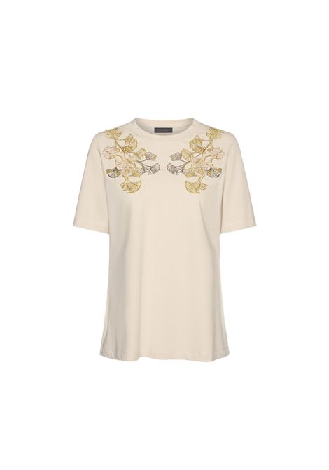 T-shirt ELENA MIRO donna G341Z100563N Beige ELENA MIRO | T-shirt | G341Z100563N02