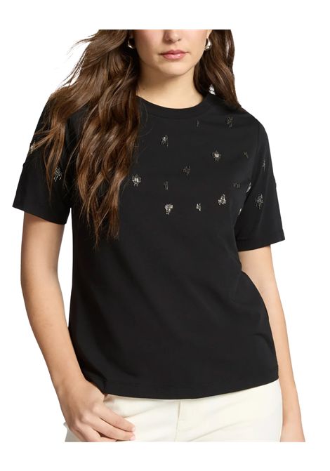 T-shirt ELENA MIRO donna G346Z0000558N Nera ELENA MIRO | T-shirt | G346Z0000558N033