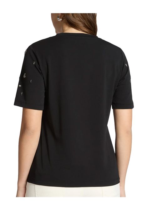 T-shirt ELENA MIRO donna G346Z0000558N Nera ELENA MIRO | T-shirt | G346Z0000558N033