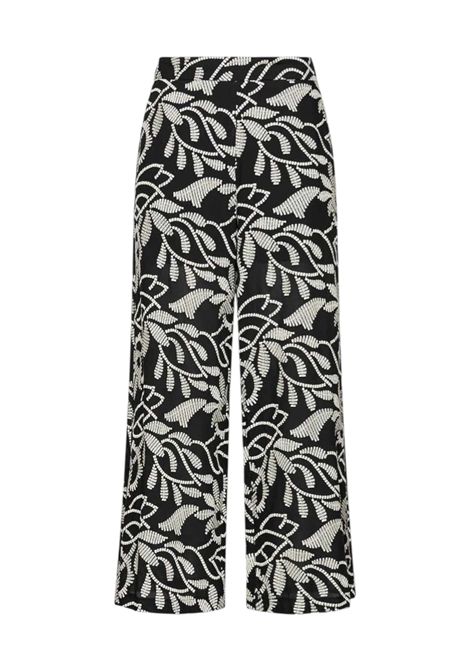 Pantalone Elena Mirò donna P002P000488N 001 Performance Nero Bianco ELENA MIRO | Pantalone | P002P000488N001