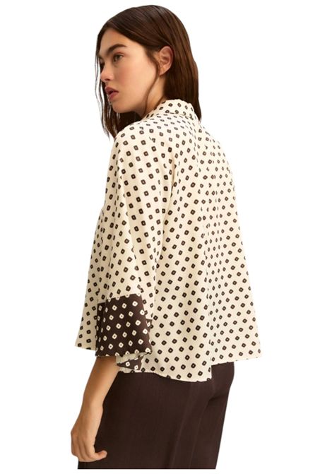 Camicia Emme di Marella donna SEVERO007 fantasia con rombi Burro EMME DI MARELLA | Camicia | SEVERO007