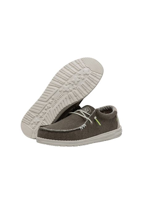 Mocassini Hey Dude uomo 40003 2BS Wally Braided Fossil Talpa HEY DUDE | Mocassini | 40003FOSSIL