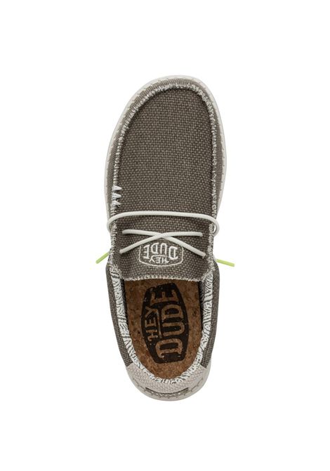 Mocassini Hey Dude uomo 40003 2BS Wally Braided Fossil Talpa HEY DUDE | Mocassini | 40003FOSSIL