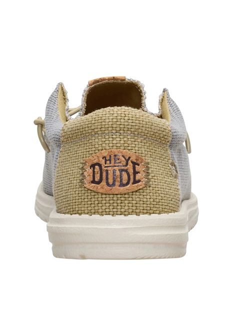 Mocassini Hey Dude uomo 40003 3CF Wally Braided Gray Grigio HEY DUDE | Mocassini | 40003GREY