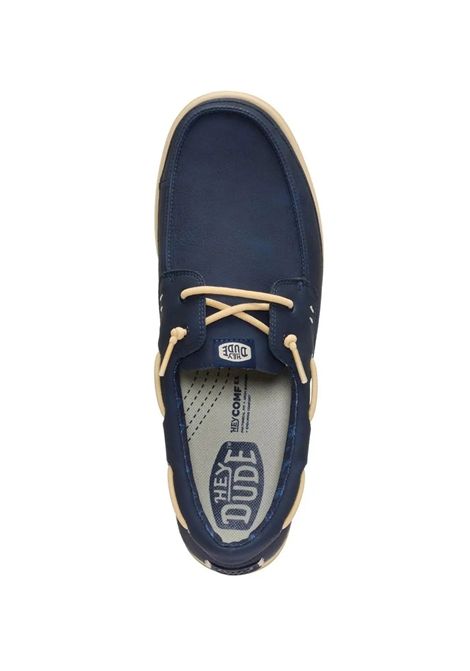 Mocassini Hey Dude uomo 45139 4ZQ Harbor Lo Classic Blu Navy HEY DUDE | Mocassini | 45139BLUE