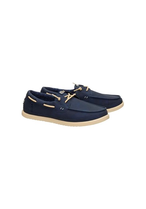 Mocassini Hey Dude uomo 45139 4ZQ Harbor Lo Classic Blu Navy HEY DUDE | Mocassini | 45139BLUE
