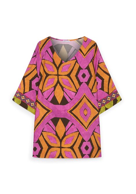 Blusa Luisa Viola donna 2005F001879N 001 Mara Venier Arancio Fucsia LUISA VIOLA | Blusa | 2005F001879N001