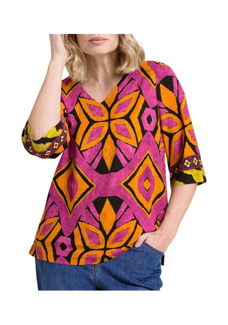 Blusa Luisa Viola donna 2005F001879N 001 Mara Venier Arancio Fucsia LUISA VIOLA | Blusa | 2005F001879N001