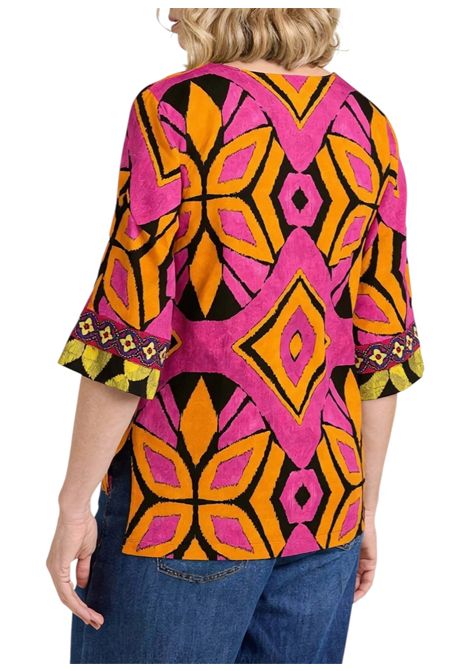 Blusa Luisa Viola donna 2005F001879N 001 Mara Venier Arancio Fucsia LUISA VIOLA | Blusa | 2005F001879N001