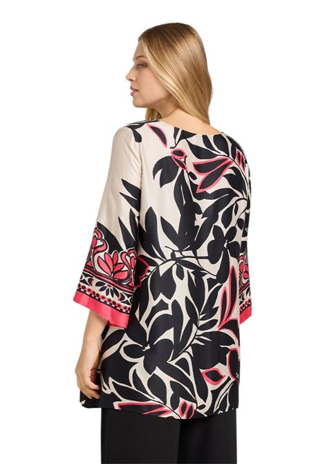 Blusa Luisa Viola donna 2226F001854N 001 Fantasia Sabbia Nero  LUISA VIOLA | Blusa | 2226F001854N001