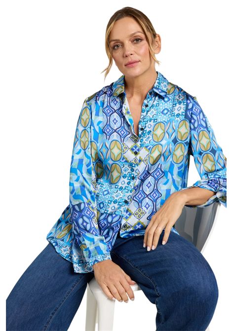 Camicia Luisa Viola donna 5039F000808N001 Performance Collection azzurro fantasia  LUISA VIOLA | Camicia | 5039F000808N001
