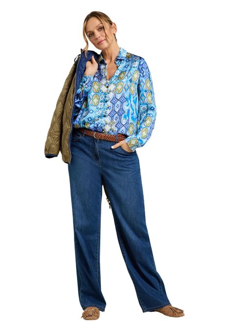 Camicia Luisa Viola donna 5039F000808N001 Performance Collection azzurro fantasia  LUISA VIOLA | Camicia | 5039F000808N001