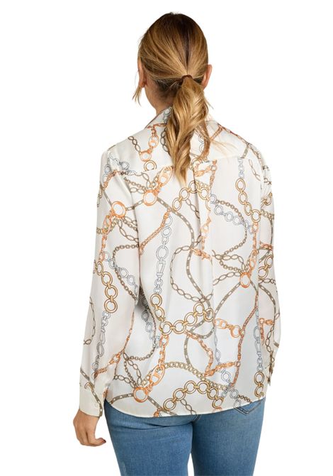 Camicia Luisa Viola donna 5039F000808N041 Performance Collection bianco fantasia  LUISA VIOLA | Camicia | 5039F000808N041