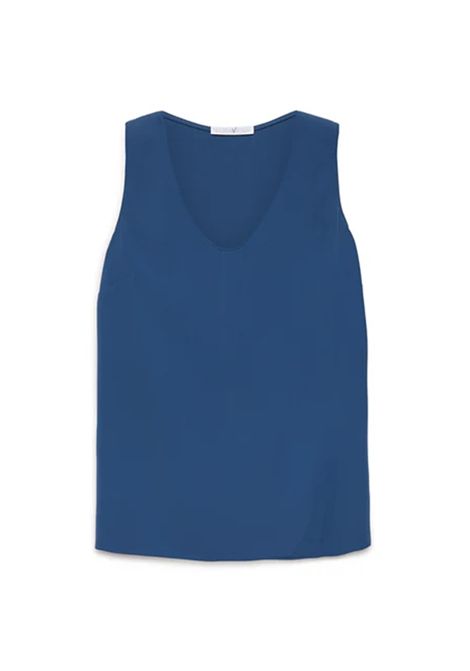 Canotta Luisa Viola donna D002F000230N 0F4 Performance Polvere Blu ottanio  LUISA VIOLA | Canotta | D002F000230N0F4