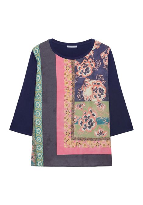 T-shirt Luisa Viola donna G038L008634N034 Mara Venier Blu LUISA VIOLA | T-shirt | G038L008634N034