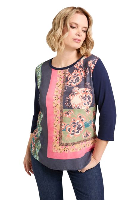 T-shirt Luisa Viola donna G038L008634N034 Mara Venier Blu LUISA VIOLA | T-shirt | G038L008634N034