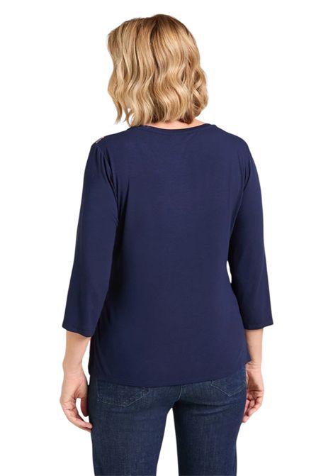 T-shirt Luisa Viola donna G038L008634N034 Mara Venier Blu LUISA VIOLA | T-shirt | G038L008634N034