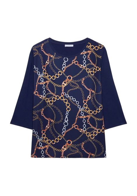 T-shirt Luisa Viola donna G038L008634N084 Mara Venier Blu LUISA VIOLA | T-shirt | G038L008634N084